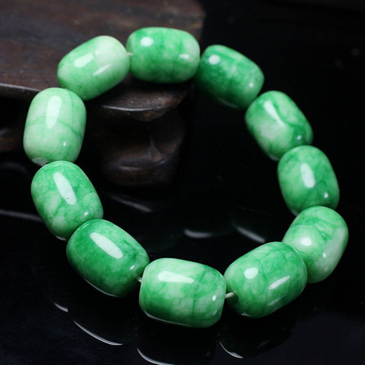 马来玉桶珠手链手珠男士