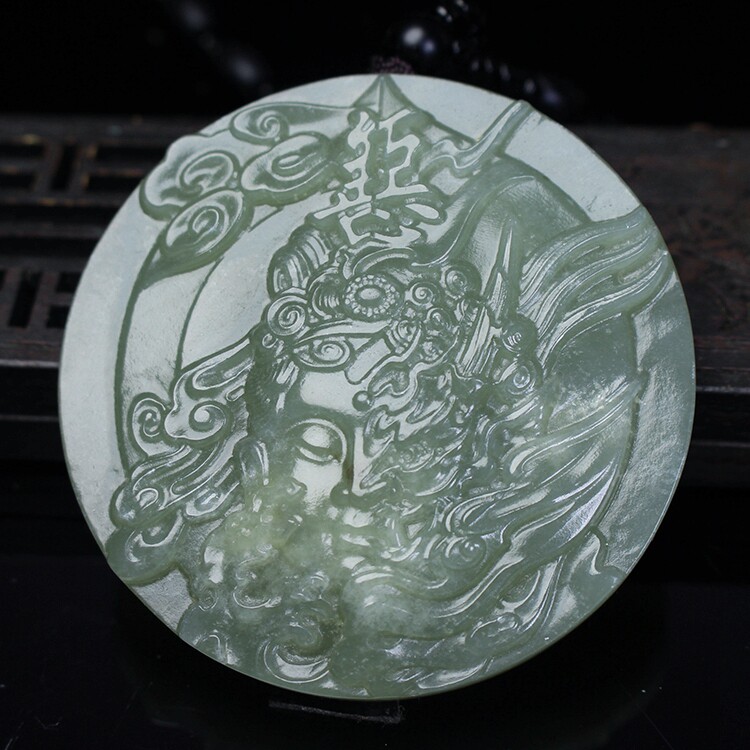 天然新疆和田玉善恶一念之间意境玉佩玉挂件项链坠男女款送证书