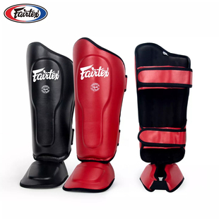 泰国fairtex拳击护腿泰拳搏击护腿散打格斗护胫训练防护具男女sp9