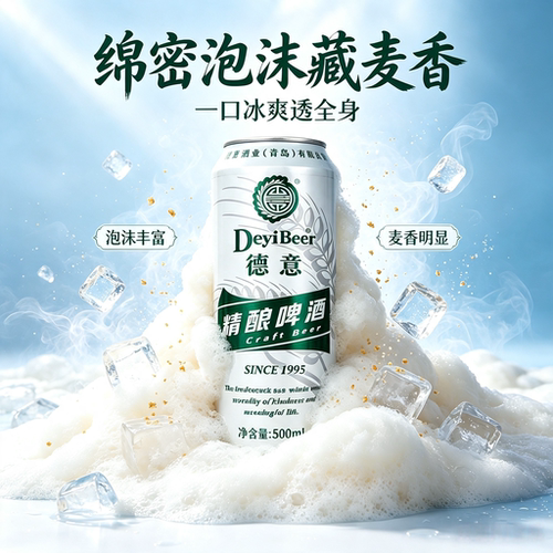 德意德式精酿全麦白啤酒聚会送礼12罐整箱装