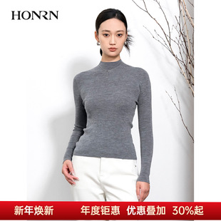 上衣打底衫 羊毛衣针织衫 女秋冬HK59OM019 红人半高领长袖 HONRN