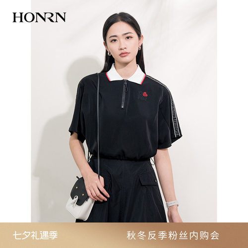 HONRN/红人宽松显瘦短袖t恤上衣