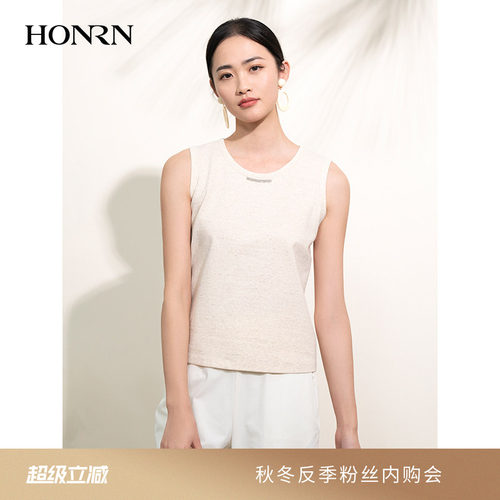 HONRN/红人修身圆领无袖吊带背心