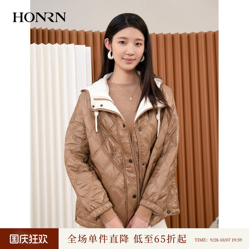 HONRN/红人短款连帽棉衣棉服外套