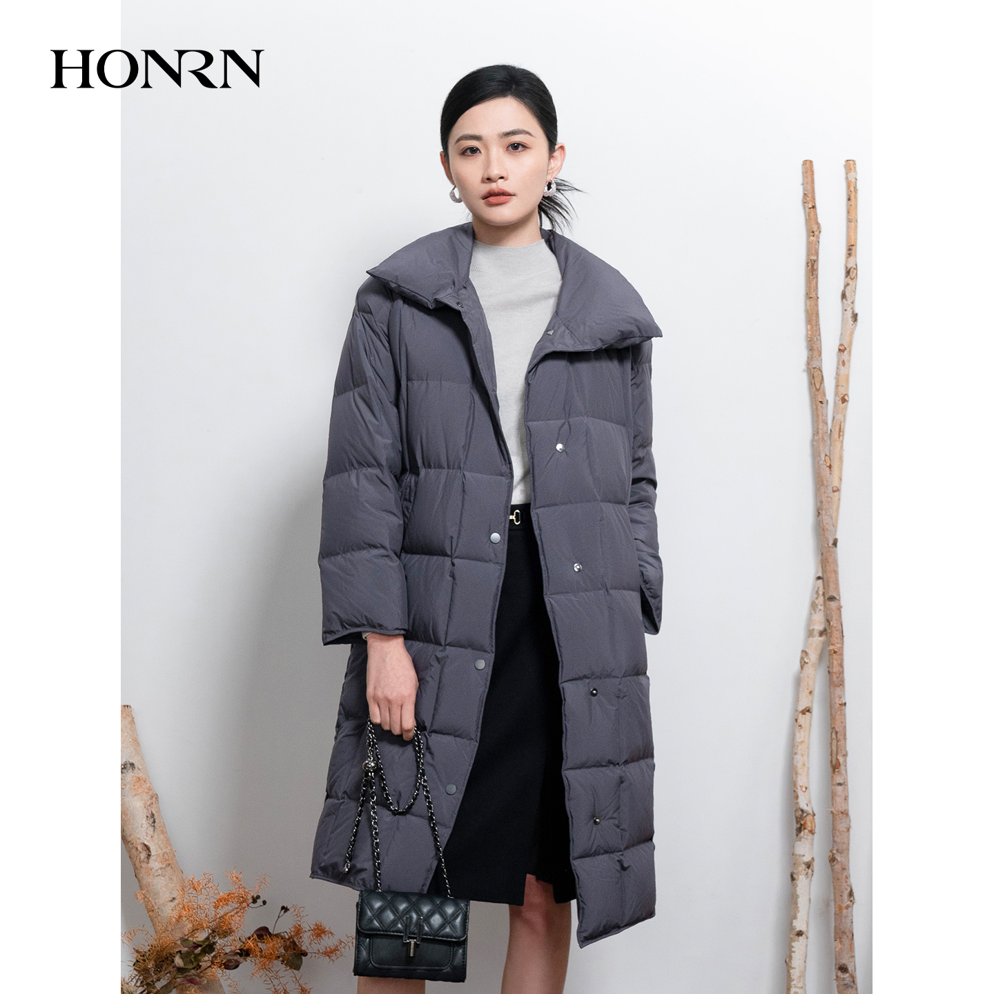 HONRN/红人保暖白鹅绒羽绒服外套