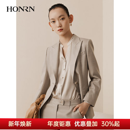 HONRN/长袖西装外套上衣
