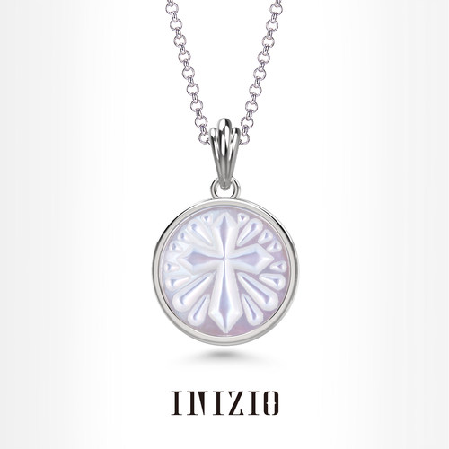 INIZIO信望爱贝母印章项链女礼物