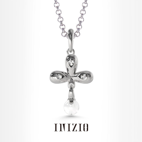INIZIO若水十字花项链