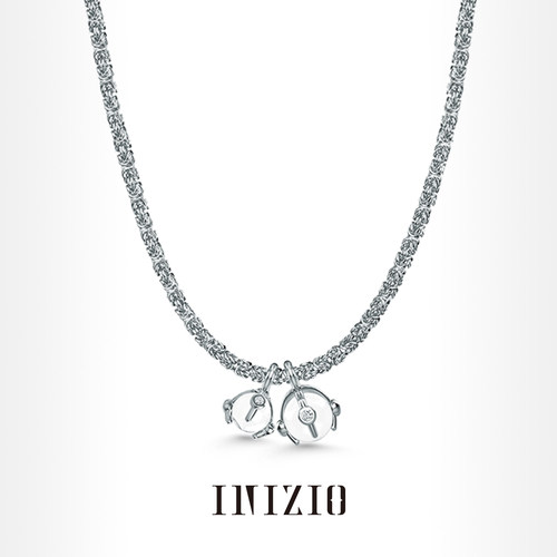 INIZIO光启双珠双子白水晶项链