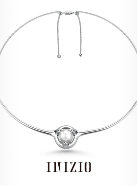 INIZIO 灵露系列 新品灵露之时项圈白水晶镀金高级感原创设计小众