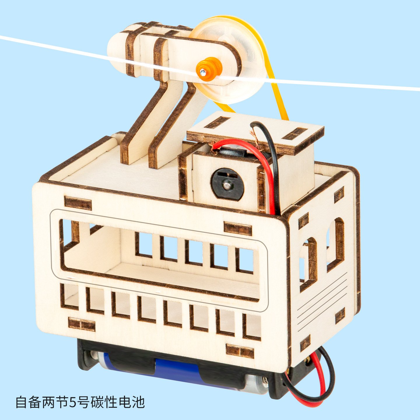 手摇钢琴音乐盒科技小制作物理机械传动发声学生八音盒手工材P66图片