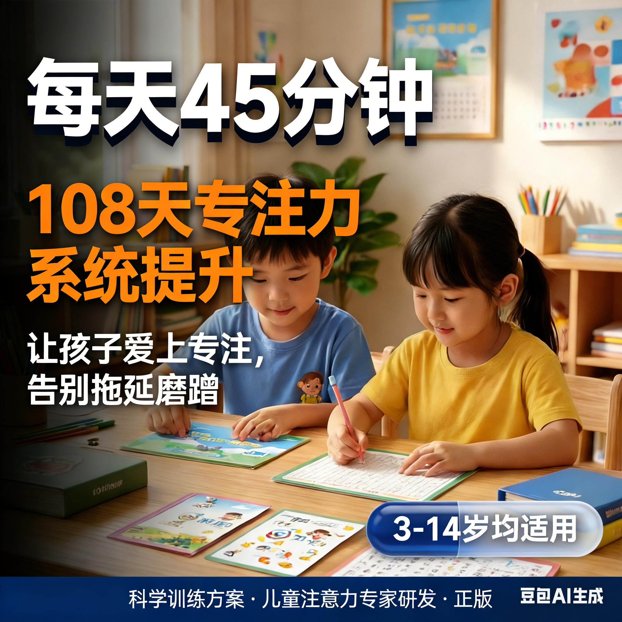 提高注意力神器教具舒尔特方格专注力训练6岁以上听觉玩具卡片书