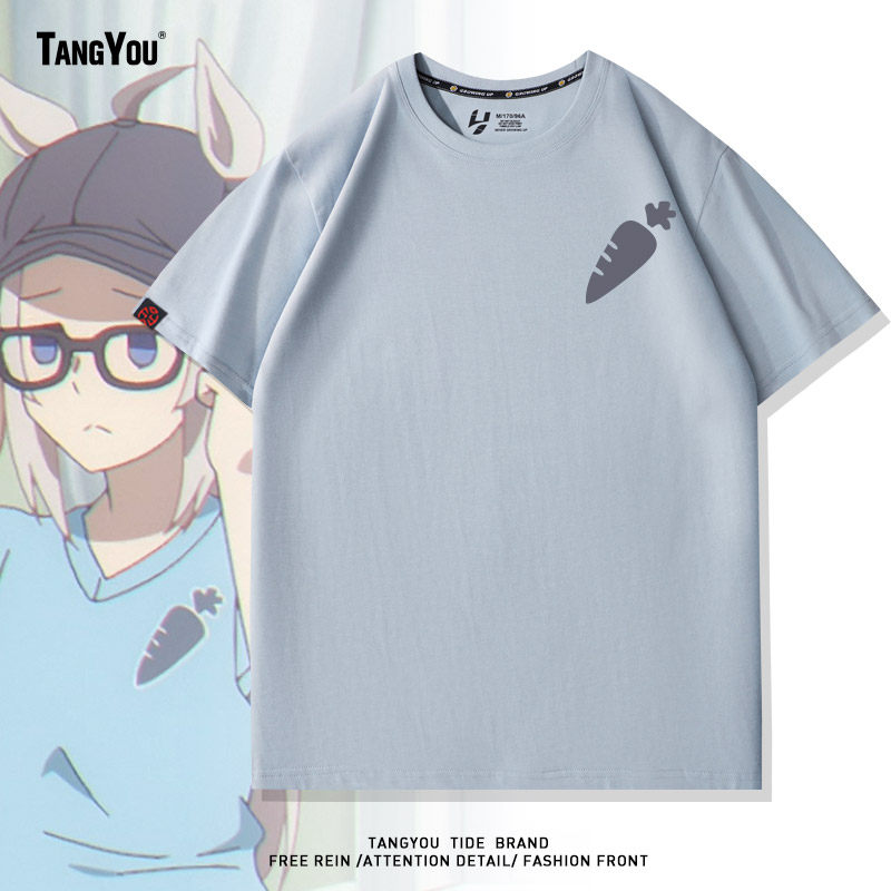 赛马娘芦毛灰姑娘周边小栗帽同款cos服短袖T恤男女二次元上衣服夏