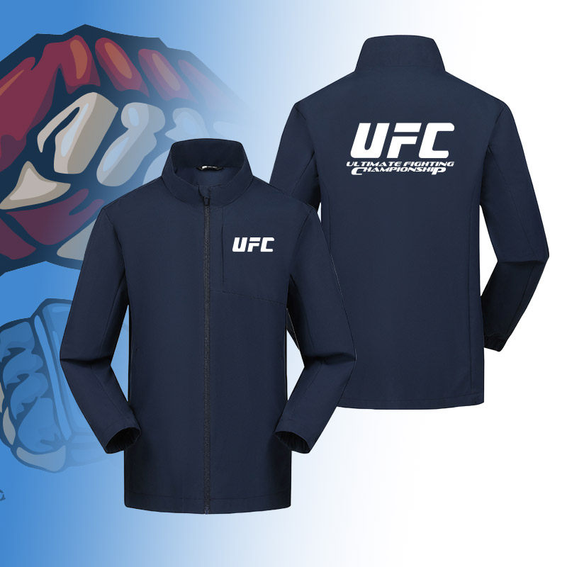 可定制MMA综合格斗UFC搏击运动立领冲锋衣服男女健身训练户外夹克