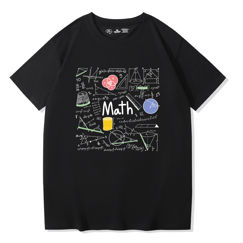 棠柚短袖数学元素青少年