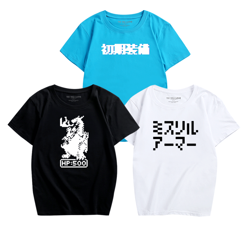 趣味青少年日式游戏周边短袖衣服