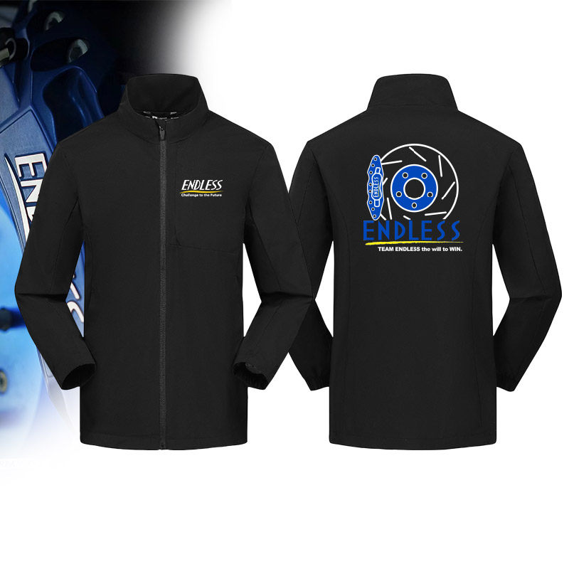 日本JDM改装车风格ENDLESS刹车夹克男士百搭立领工装外套冲锋衣