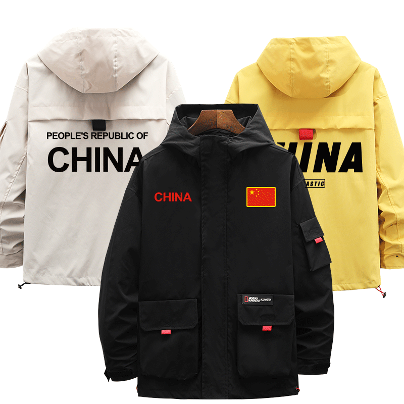 中国CHINA连帽卫衣外套