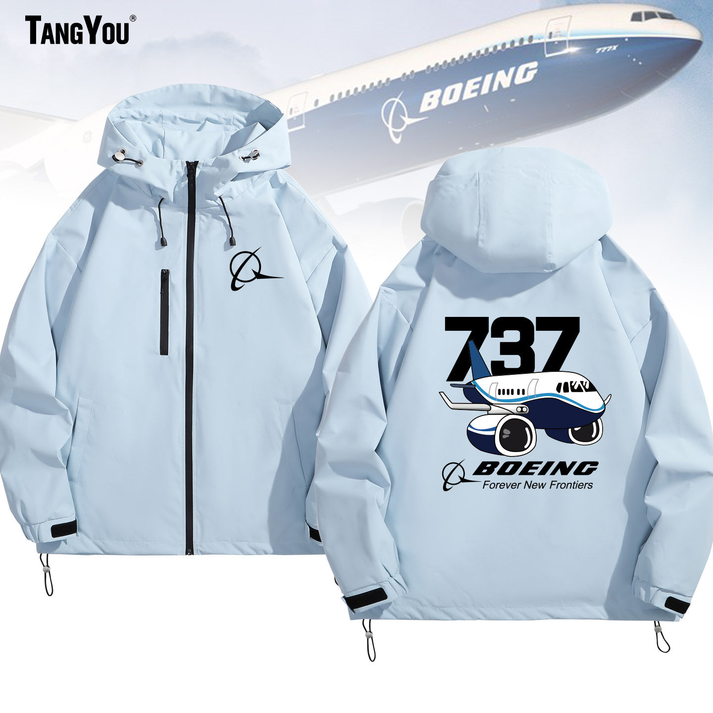可定制Boeing波音公司周边冲锋衣外套航空航天飞机夹克衣服上衣潮