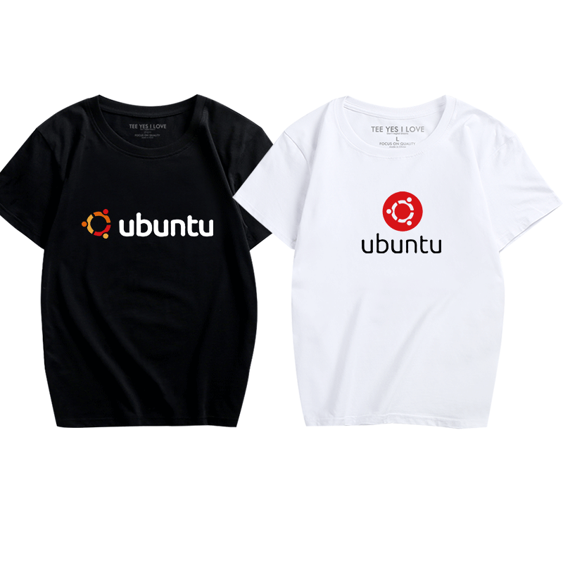 恶搞Linux系统T恤 乌班图UBUNTU T恤IT工程师 程序猿T恤短袖男