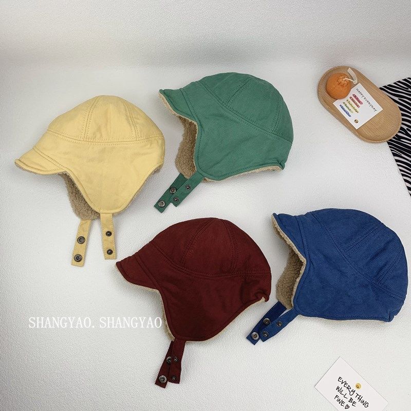 儿童帽子韩版秋冬灯芯绒雷锋帽加绒护耳帽纯色保暖鸭舌帽潮冬季帽,童装/婴儿装/亲子装,帽子,淘宝优惠券,粉丝福利购,淘宝优惠卷