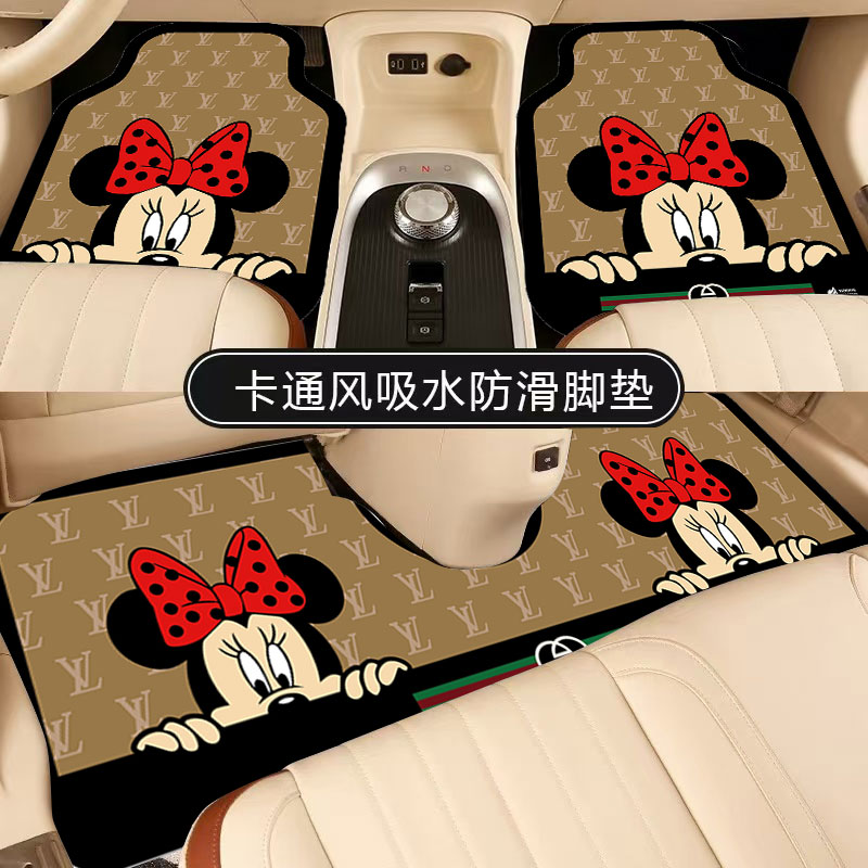 汽车脚垫通用主驾驶单片车垫吸水防滑耐磨地垫防脏易清洗车内防脏