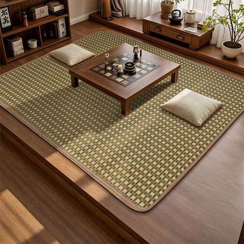 2026新款夏季凉席定制榻榻米床垫炕席藤席垫子客厅打地铺午休神器
