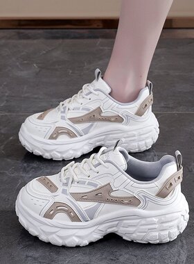 女鞋秋季透气网面2026春季新款百搭运动休闲轮胎底新品老爹鞋L-24