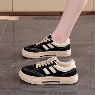 帆布鞋 ins潮韩版 女学生跑步休闲鞋 板鞋 2026年春季 网红街E 新款