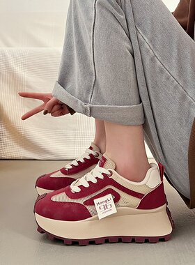 老爹鞋女新款春季2026轻便舒适休闲鞋不累脚软底百搭运动鞋L-62