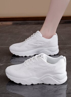 网面透气鞋女2026新款中老年人不累脚女鞋软底妈妈运动鞋L-97