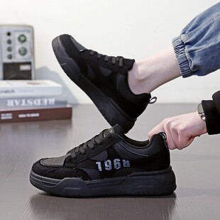 隐形增高板鞋男2026春夏季复古小众男鞋厚底增高小白鞋男款E-32