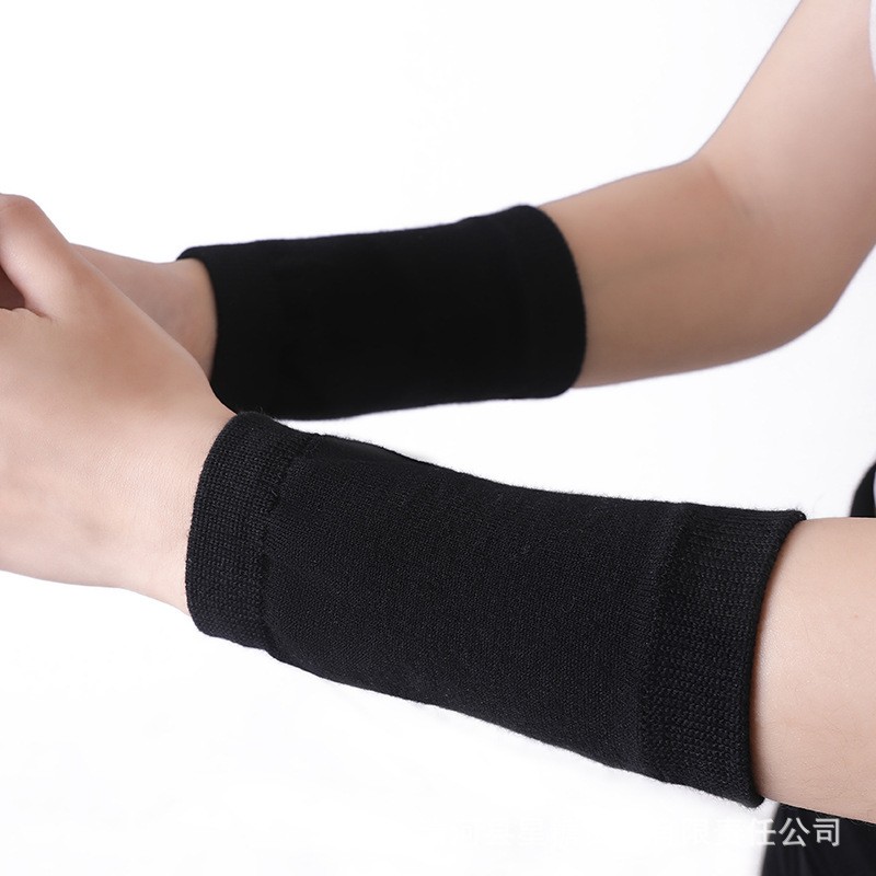 棉针织护腕透气吸汗户外运动护具篮球羽毛球健身训练护手腕男HB68
