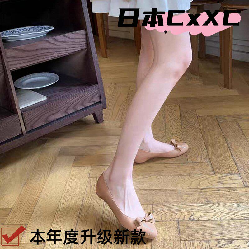 2026新款隐形内增高甜美蝴蝶结平底鞋法式仙女风软皮版浅口小YY60