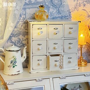 糖小条6分九宫格收纳柜材料包迷你微缩模型娃用blythe家具椿芽