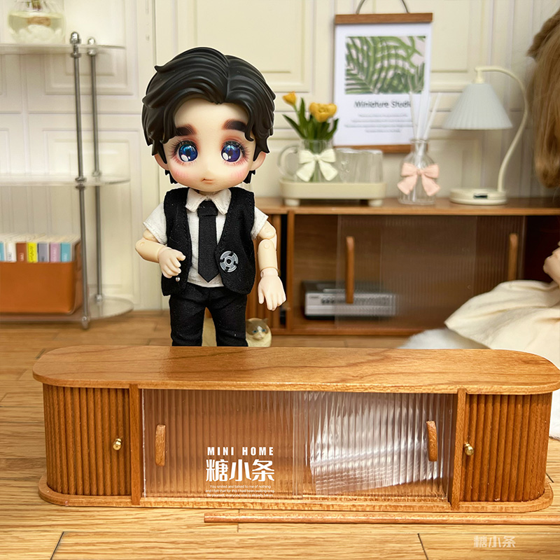 糖小条6分电视机柜迷你模型12分