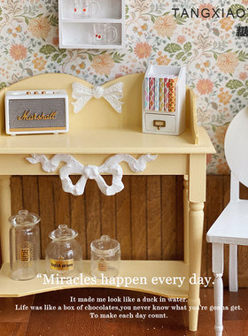 6分小布椅子Dollhouse娃娃屋blythe微缩场景配件凳子BJD拍照装饰