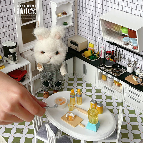 糖小条12分迷你厨房微缩模型