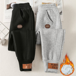 2025新款 子秋冬款 儿童运动裤 中大童加绒卫裤 童装 男孩长裤 男童裤
