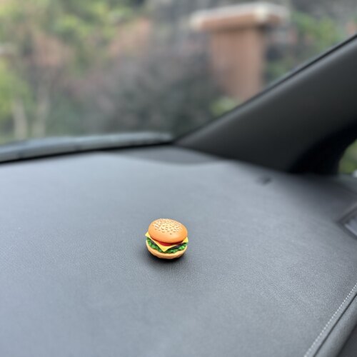 包邮汉堡包食玩汽车中控台摆件仿真面包模型车载装饰