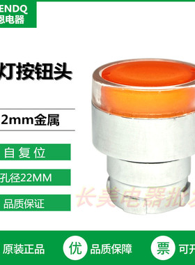 伏恩 FN2BW35C 黄色自复位带灯按钮头同ZB2BW35C 适配XB2系列精品