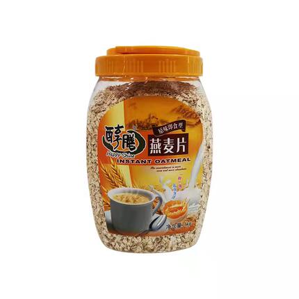 醇膳1000g纯燕麦片原味即食冲饮免煮速溶营养早餐粥代餐