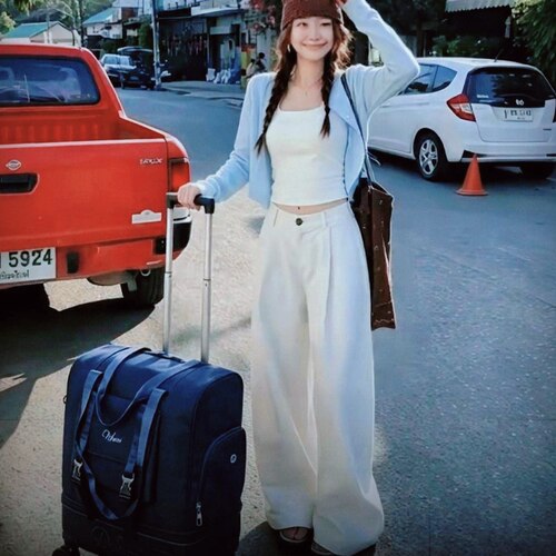 旅行包拉杆包折叠收纳登机包防水轻便旅行袋扩容拆卸万向轮行李包