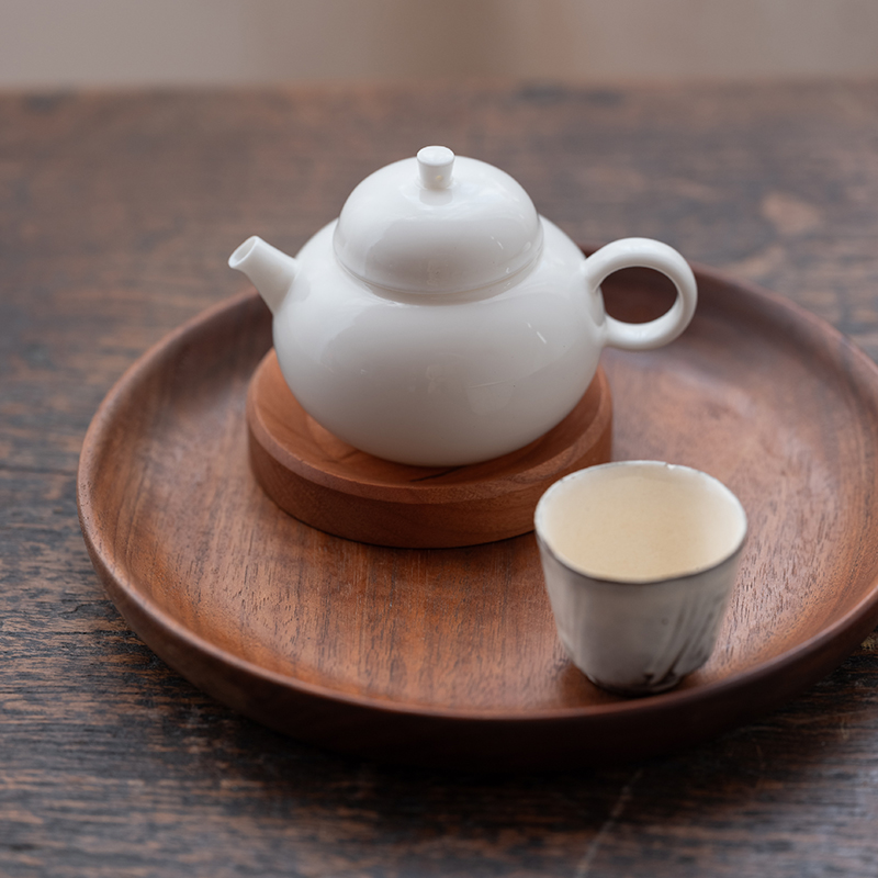 木墨生活 小茶壶-胖壶 德化白瓷 手工陶瓷泡茶壶家用茶具单壶茶壶