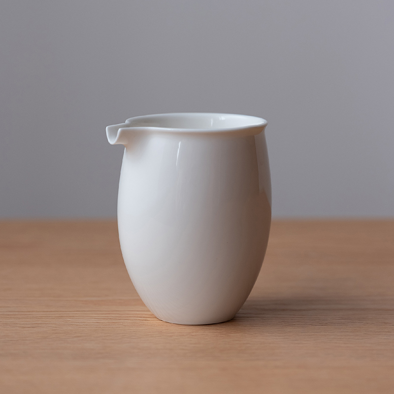 木墨生活 白瓷公道杯 德化白瓷 分茶器 陶瓷茶杯茶具杯子泡茶公杯