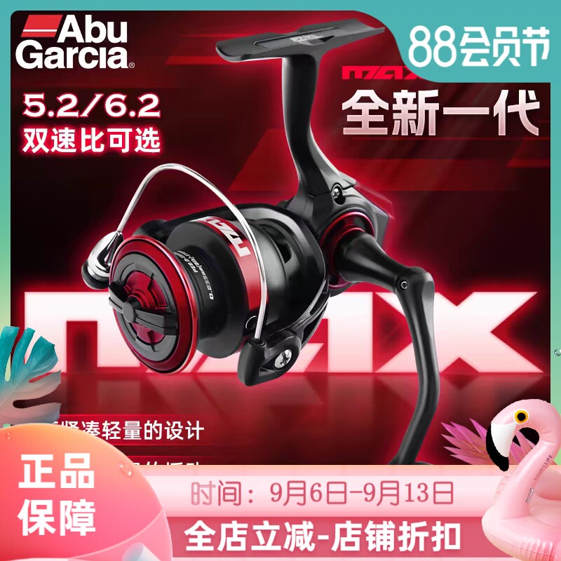 阿布25年新款Bmax sx纺车轮路亚专用鱼线轮海钓远投轮海竿轮正品
