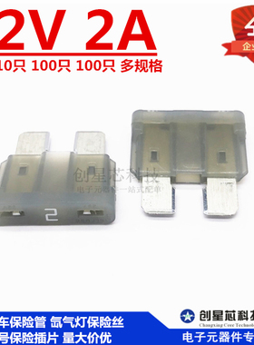 32V 2A 灰色 汽车保险管氙气灯保险丝 中号保险插片  美国力特287