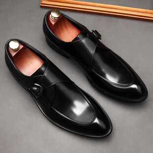 尖头商务正装皮鞋男士英伦风休闲新郎结婚鞋韩版百搭时尚潮流男鞋