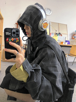 Aurocean连帽廓形大外套春季风衣