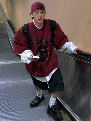 Aurocean短袖印花球服T恤